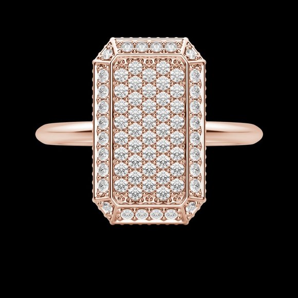 Emerald Pavé Ring - Picture 9 of 9